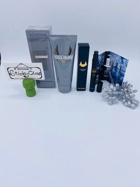 Paco Rabanne Invictus Gift Set-Shampoo 100ml,Spray 10ml&Sample-3pc-BOXED-NEW